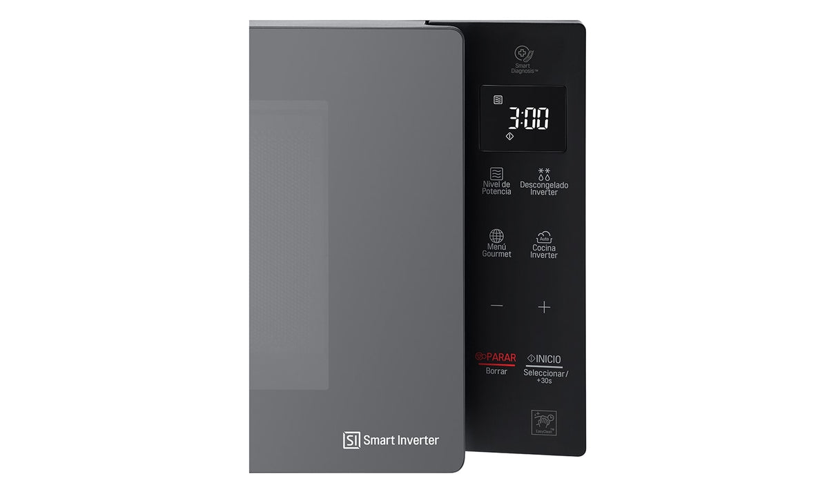 LG MS1536GIR microondas Negro, Espejo Solo microondas Encimera 42 L