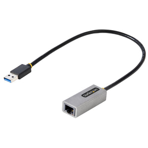 StarTech.com Adaptador USB 3.0 a Ethernet Gigabit de 10/100/1000 para Portátiles - con Cable Incorporado de 30cm - Adaptador USB a RJ45 - Adaptador Externo de Red LAN - sin Controladores tarjetas de red Alámbrico USB Ethernet 1