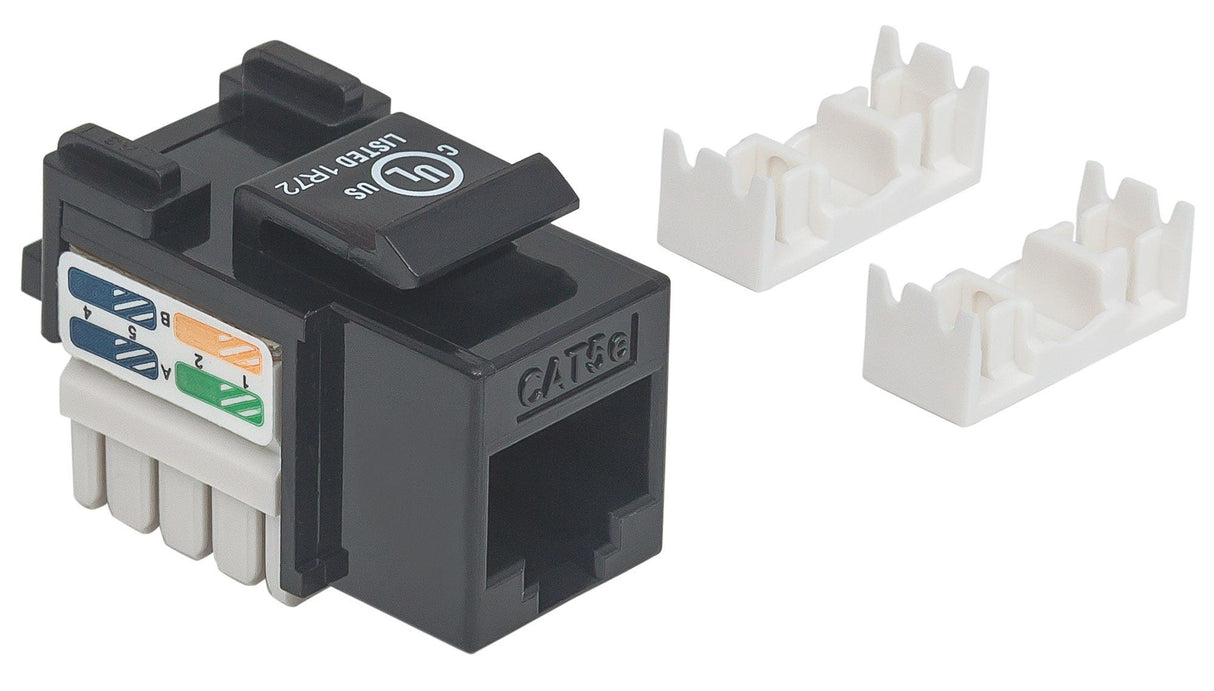 Intellinet 210416 módulos de conectores de red Plano Negro RJ-45 Hembra