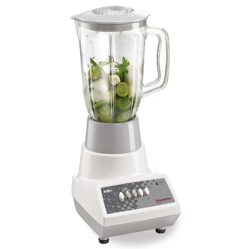 MAN LPP-5041 licuadora 1.5 L Batidora de mesa 550 W Gris, Blanco, Función de pulso, Picahielos