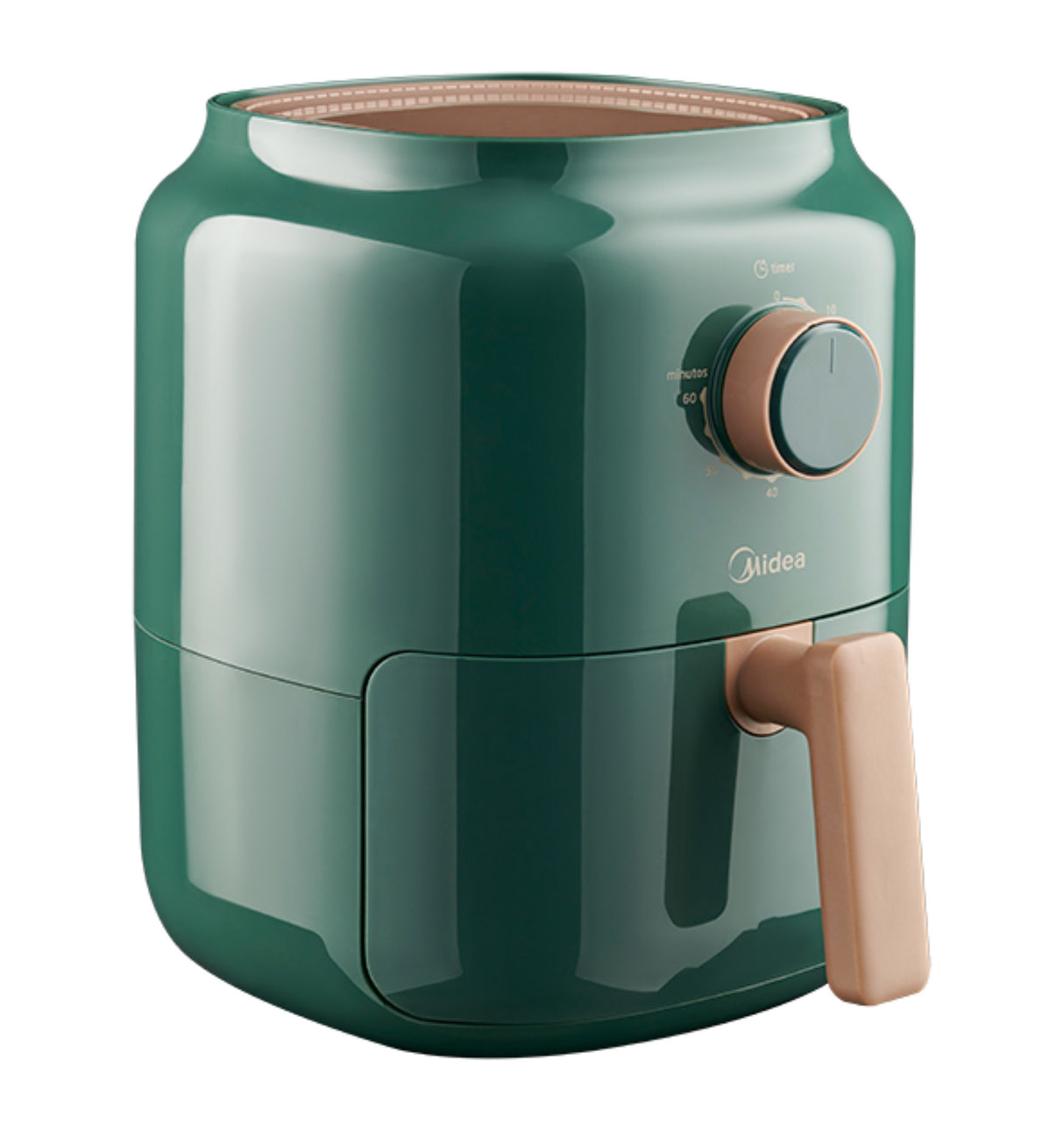 Midea MAF35C2MG freidora Sencillo 3 L Independiente 1325 W Verde, 200 °C, 60 min, Giratorio