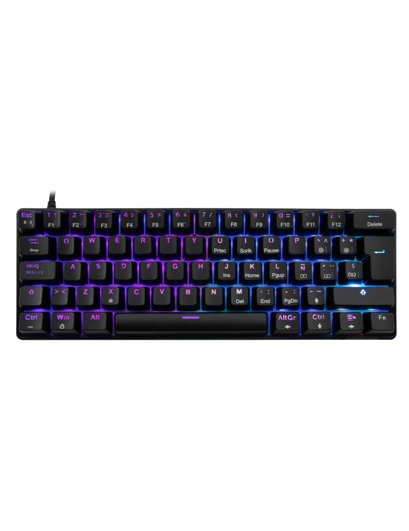 Balam Rush DOMINATE GK550 teclado Juego USB Negro, Alámbrico, Interruptor de llave optomecánica, LED RGB