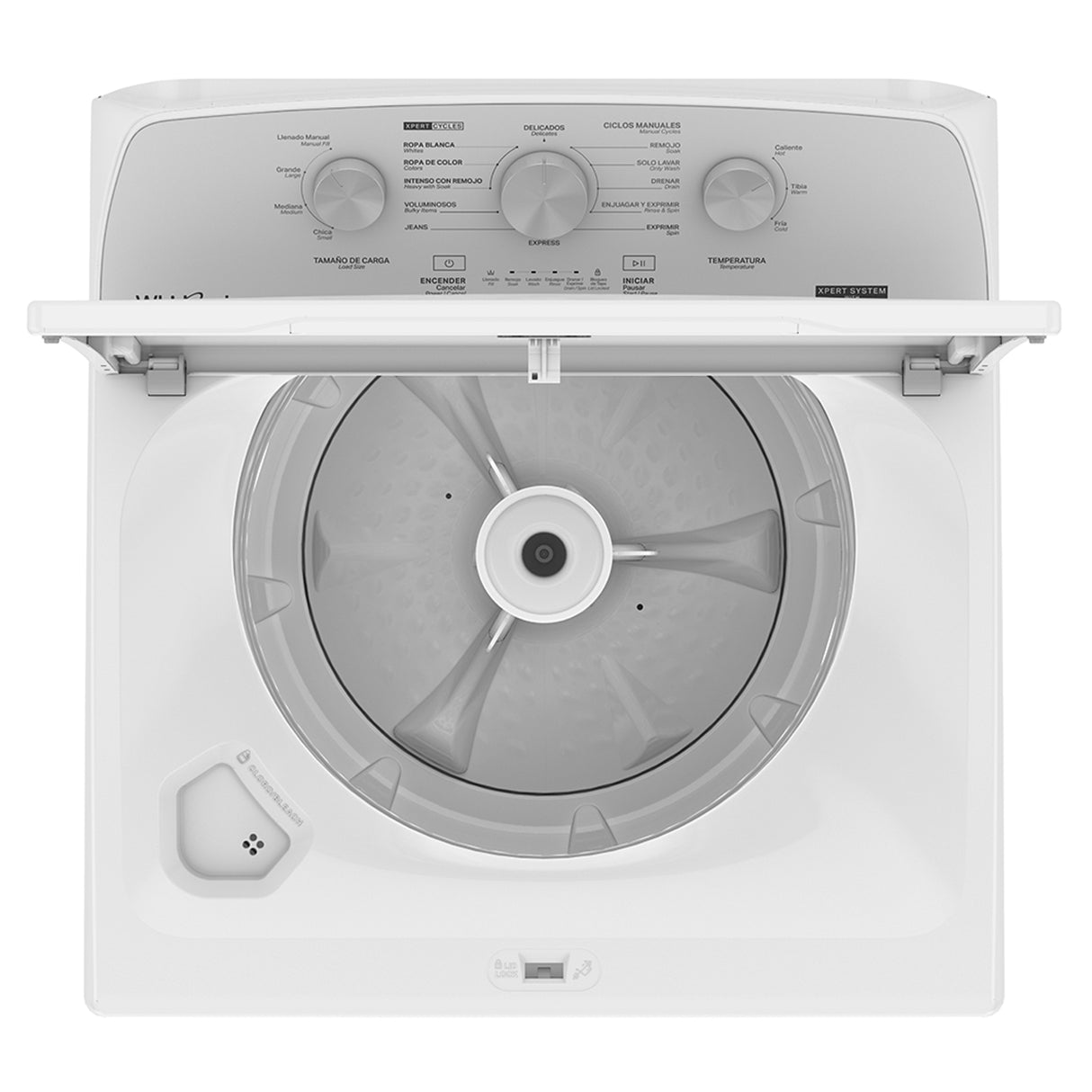Whirlpool 8MWTW1713MJQ lavadora Carga superior 17 kg 770 RPM Blanco