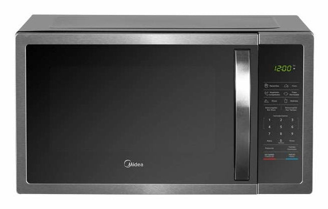 Midea MMDHF16S2SS microondas Negro, Blanco Solo microondas Mostrador 45 L, Pantalla incorporada, LCD, Botones
