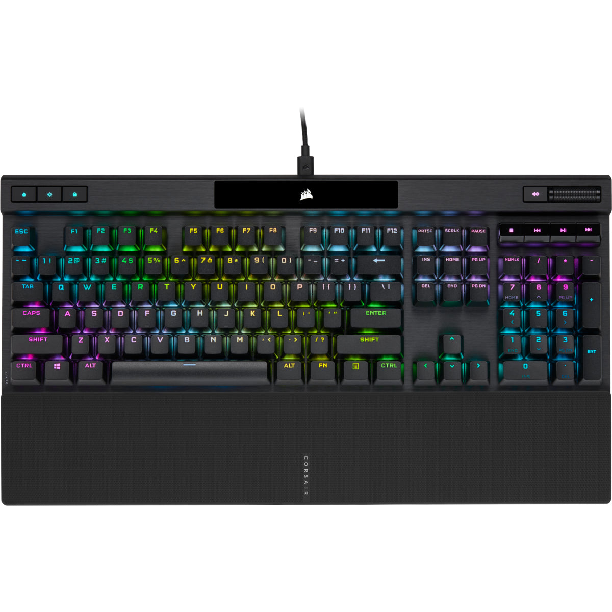 Corsair K70 RGB PRO teclado Juego USB QWERTY Inglés Negro, Alámbrico, Interruptor mecánico, LED RGB