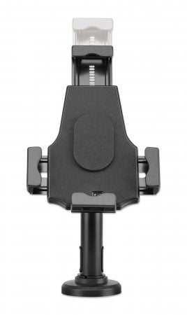 Manhattan Soporte de sobremesa para iPad y tablet, bloqueable, montable en pared, antirrobo, para tablets de 7,9" a 10,5", rotación 360°, inclinación ±70°, giro 330°, negro soportes Soporte pasivo Tablet/UMPC Escritorio Plástico, Acero
