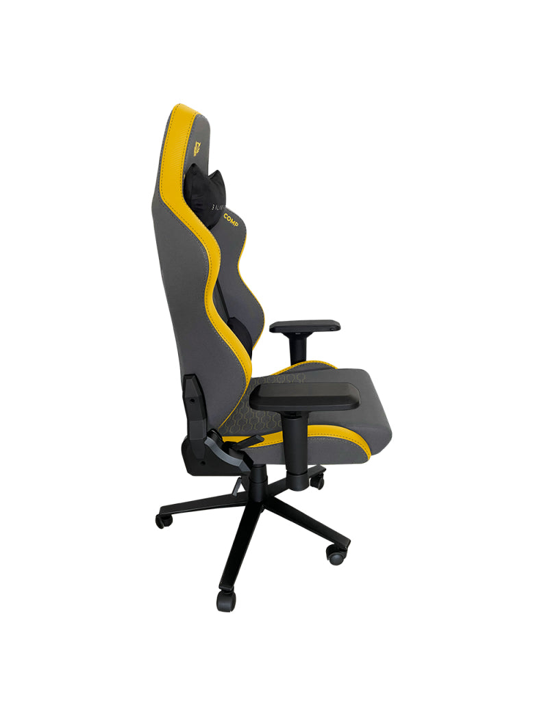 Balam Rush BR-932912 silla para videojuegos Silla de juegos para PC asiento acolchado Gris, 150 kg, respaldo acolchado,