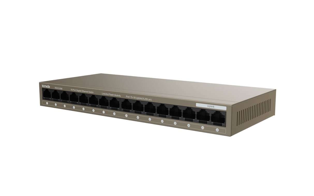 Tenda TEG1016M switch No administrado Gigabit Ethernet (10/100/1000)