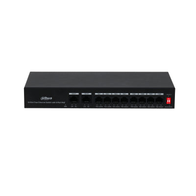 Dahua Technology PoE DH-PFS3010-8ET-65 dispositivo de redes 10 Fast Ethernet (10/100) 10 10,100 Mbit/s