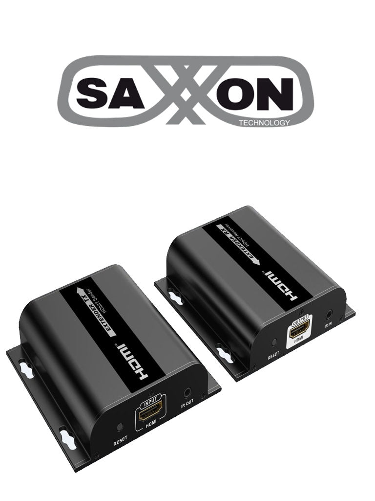 Saxxon LKV38340 extensor de audio/video Transmisor y receptor AV Negro, 1920 x 1080 Pixeles, 120 m, Alámbrico