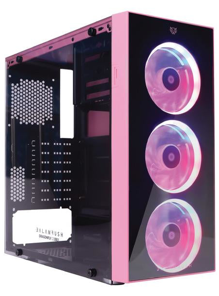 Balam Rush DRAGONFLY Midi Tower Negro, Rosa, ATX, Micro ATX, Mini-ATX, BR-932806