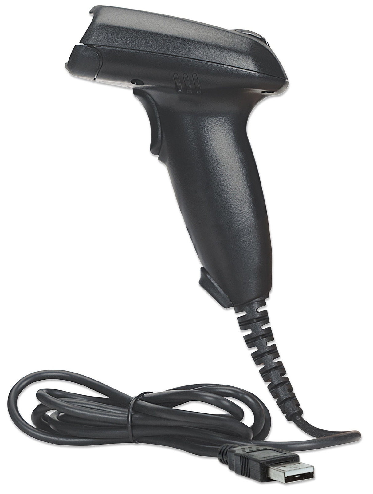 Manhattan Escáner CCD de contacto de largo alcance, de mano, USB, profundidad de lectura 500 mm, cable 1,5 m, luz ambiental máx. 10.000 lux, negro, garantía 3 años lectores de código barras 1D CCD No compatible 50 mm