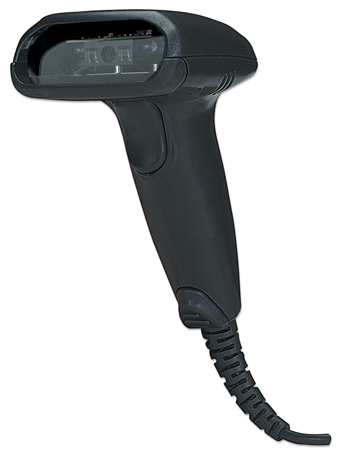 Manhattan Escáner CCD de contacto de largo alcance, de mano, USB, profundidad de lectura 500 mm, cable 1,5 m, luz ambiental máx. 10.000 lux, negro, garantía 3 años lectores de código barras 1D CCD No compatible 50 mm
