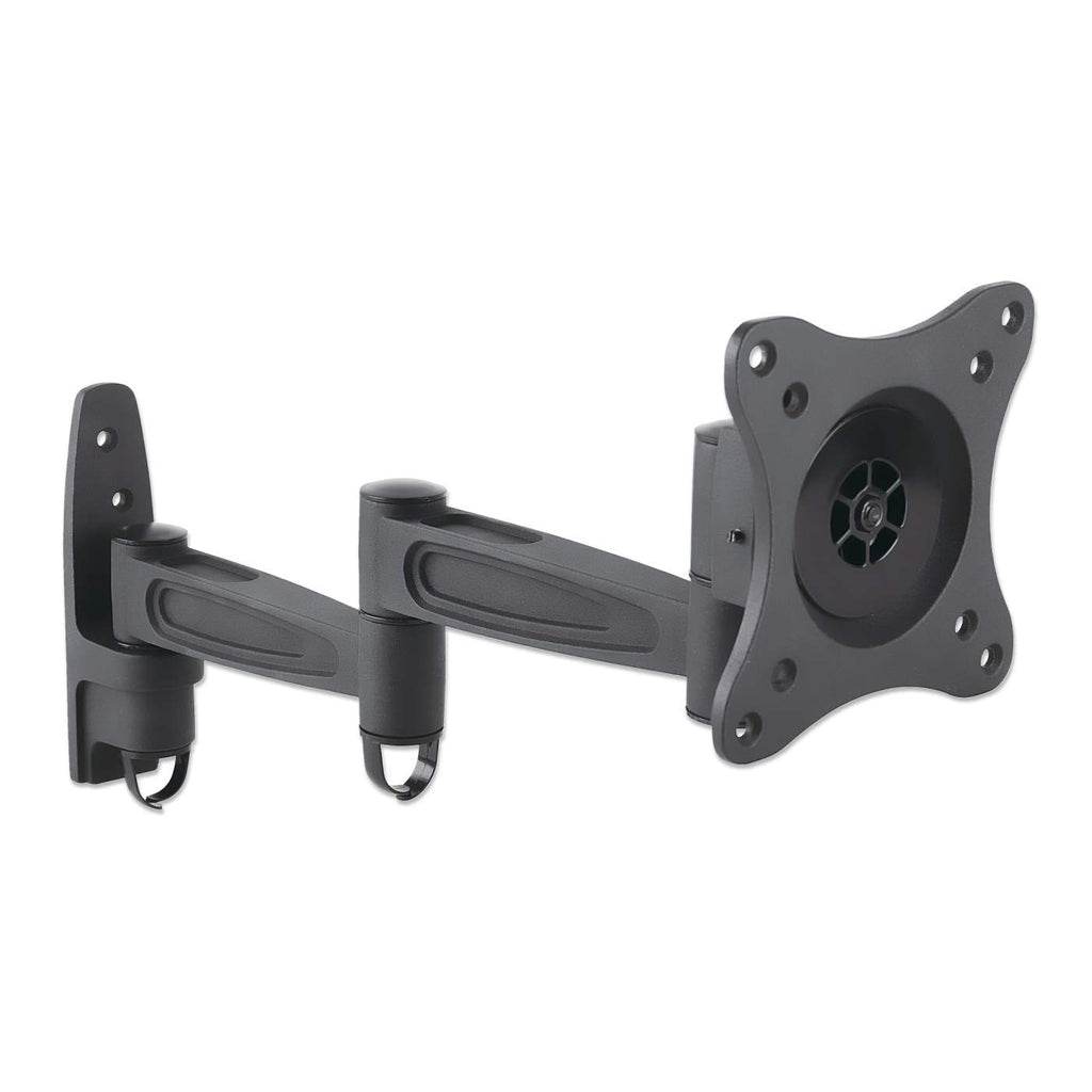Manhattan Soporte para monitor, de pared, movimiento articulado, pantalla plana de 13" a 27" máximo 15 kg Monitor Negro