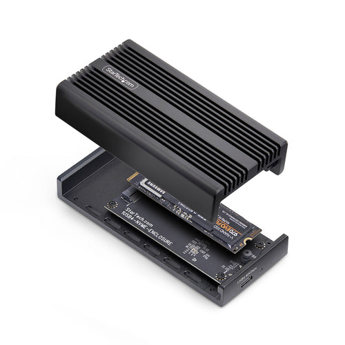 StarTech.com Caja USB4 NVMe M.2 - 40Gbps - Caja USB Tipo C para SSD - Caja Thunderbolt para SSD NVMe - Caja Externa para