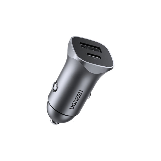 Ugreen 30780 cargador de dispositivo móvil Universal Negro Encendedor de cigarrillos Carga rápida Auto