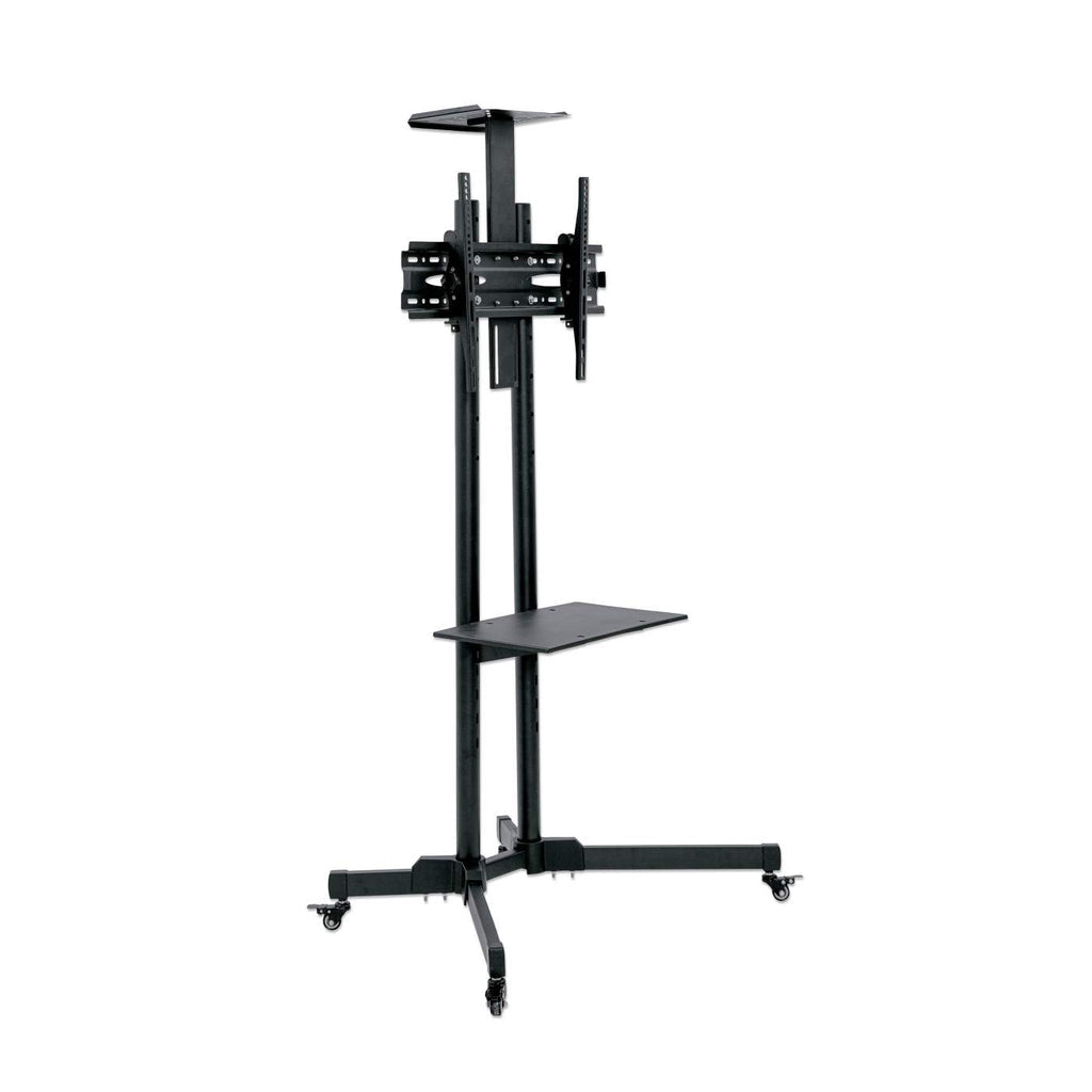 Manhattan Soporte de carrito multimedia económico muebles y soportes para dispositivos multimedia Negro Carro multimedia 55 kg 5 kg