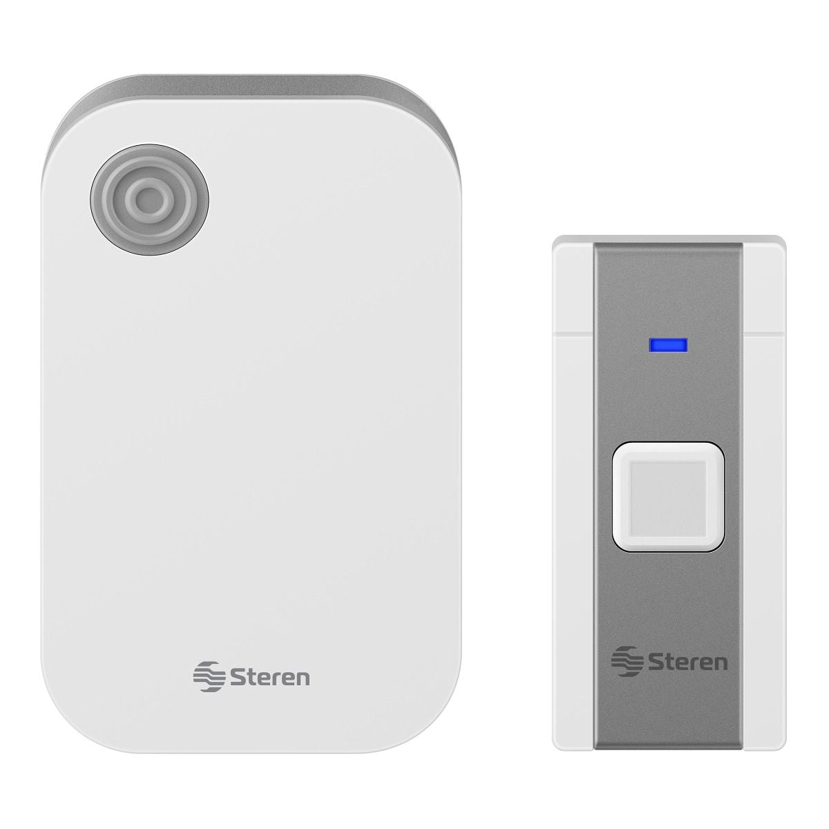 Steren TIM-280 kit de timbre Gris, Blanco, Botones, Inalámbrico, 433.92 MHz