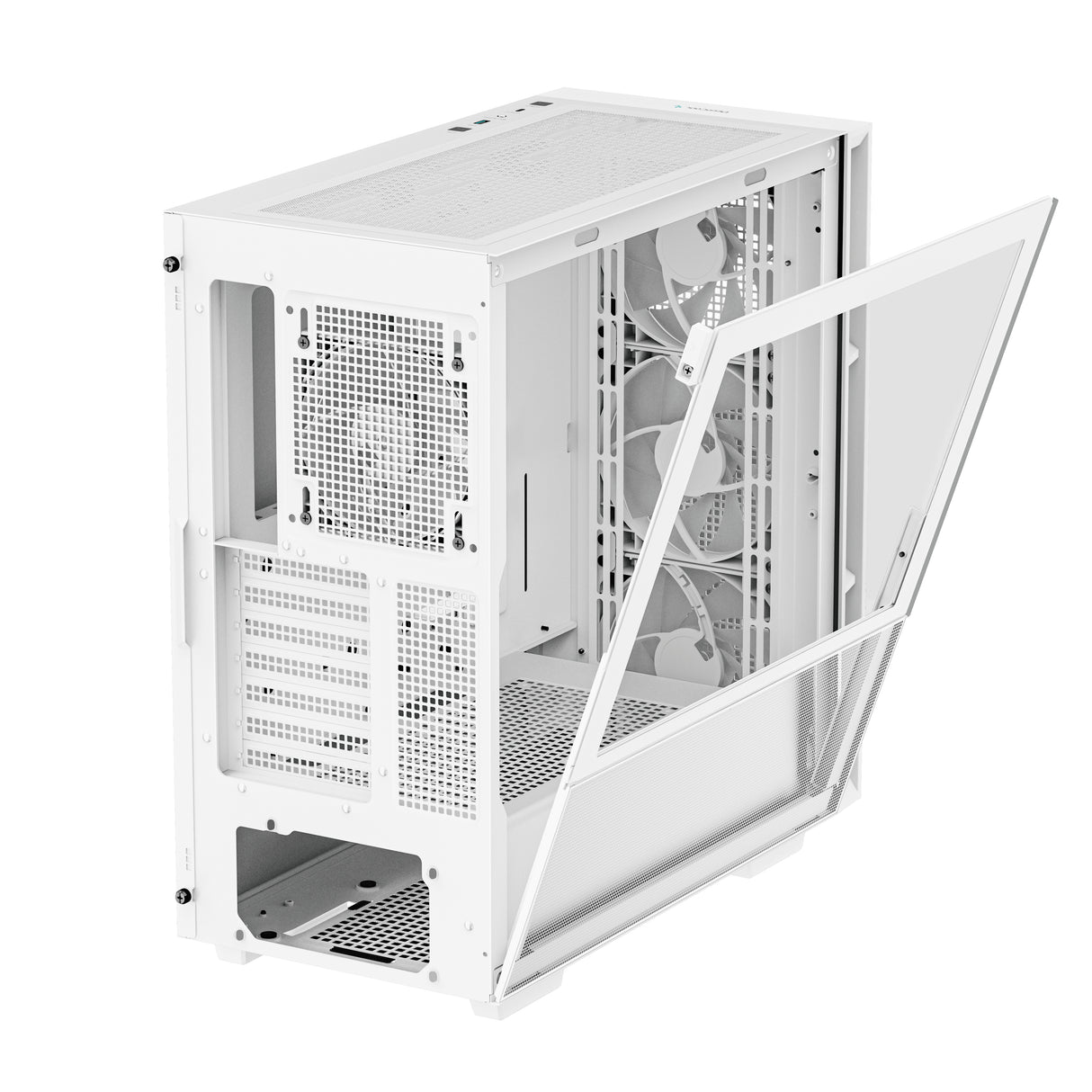 DeepCool CH560 WH carcasas ordenador ABS, Acero, Vidrio templado Midi Tower PC Blanco