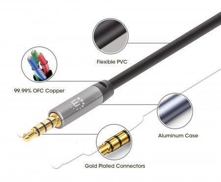 Manhattan Cable Auxiliar de Audio Estéreo Cables de audio 3 m 3,5mm 3,5mm
