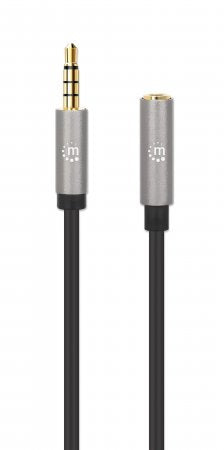 Manhattan Extensión de Cable Auxiliar de Audio Estéreo Cable 2 m 3,5mm Macho 3,5mm