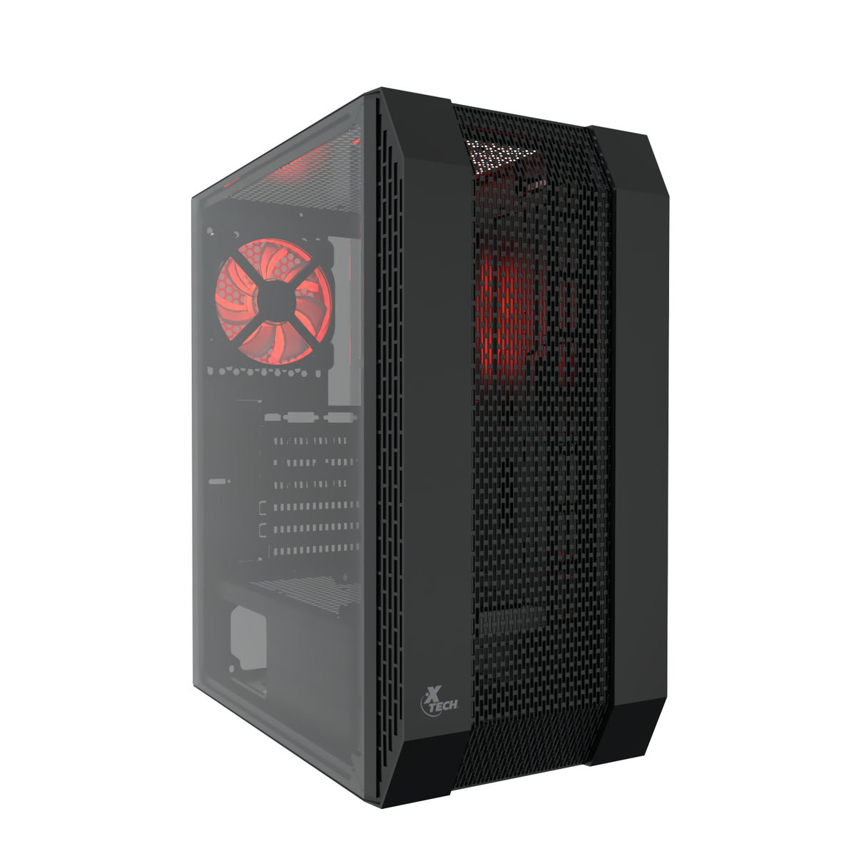 Xtech XT-GMR3 gabinete de computadora Midi Tower Negro, ATX, Micro ATX, Plástico