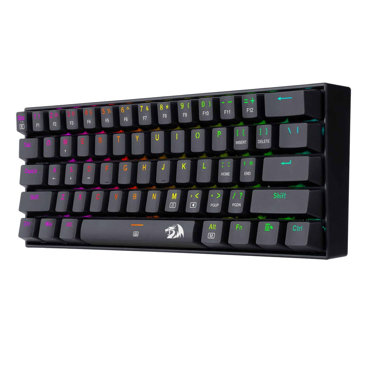 Redragon Teclado Mecánico K630RGB BROWN, Retroiluminación RGB, Conexión USB