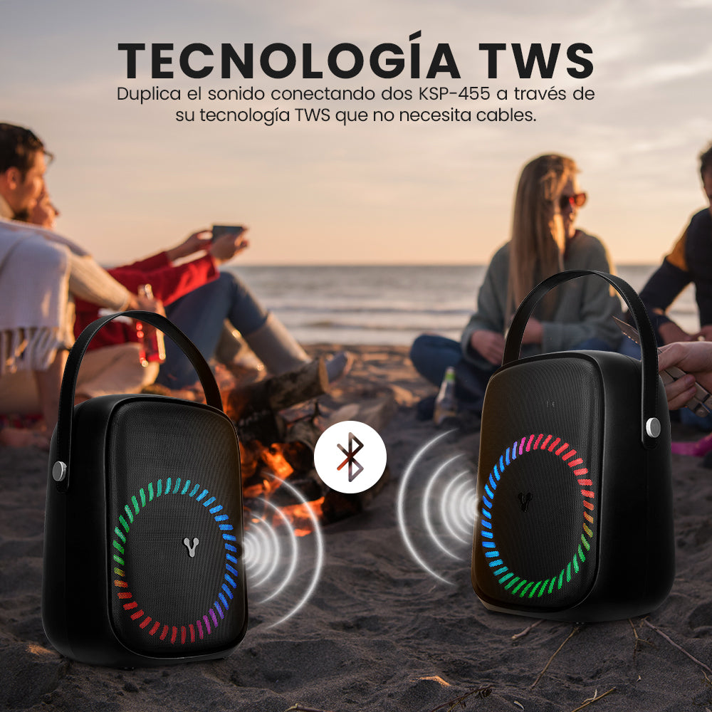 Vorago KSP-455 altavoz portátil y para fiesta Altavoz portátil mono Negro 40 W, Inalámbrico y alámbrico