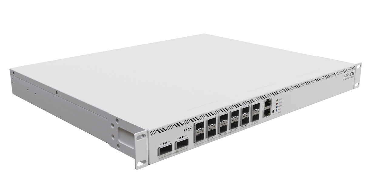 CCR2216-1G-12XS-2XQ, Ruteador CPU 16 núcleos 2000Mhz, RAM 16Gb, 12xSFP28 25Gbps, 2xQSFP28 100Gbps, RouterOS L6