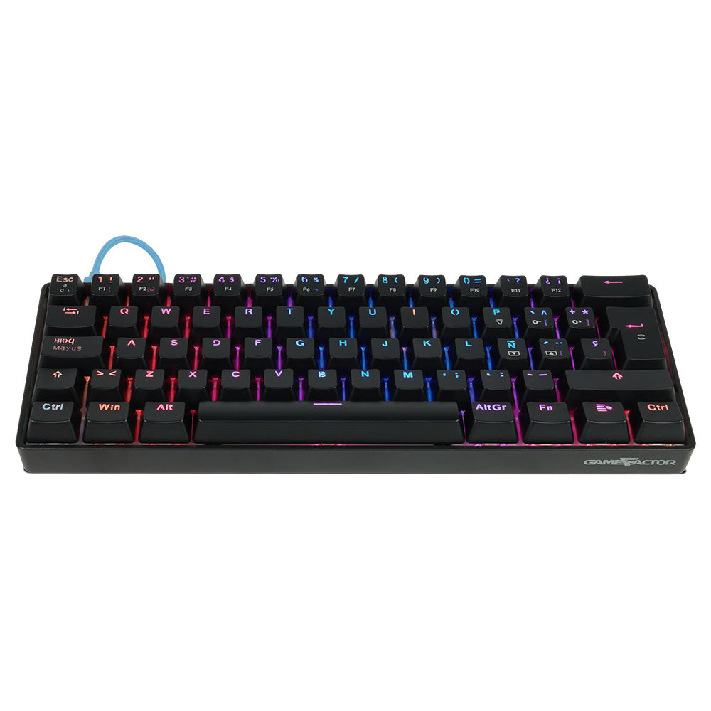 Game Factor KBG560 teclado Juego USB QWERTY Español Negro