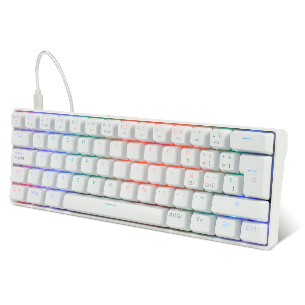 Game Factor KBG560-WH teclado Juego USB QWERTY Español Blanco