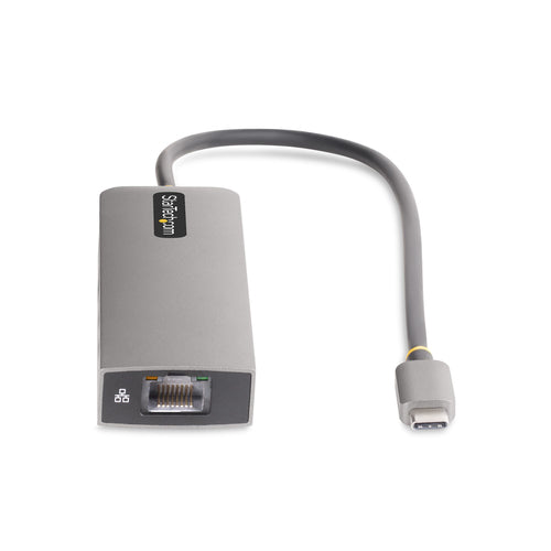 StarTech.com Hub USB-C de 3 Puertos con Red Ethernet de 2,5Gbps y Entrega de Alimentación PD de 100W de Paso - USB 3.2 1