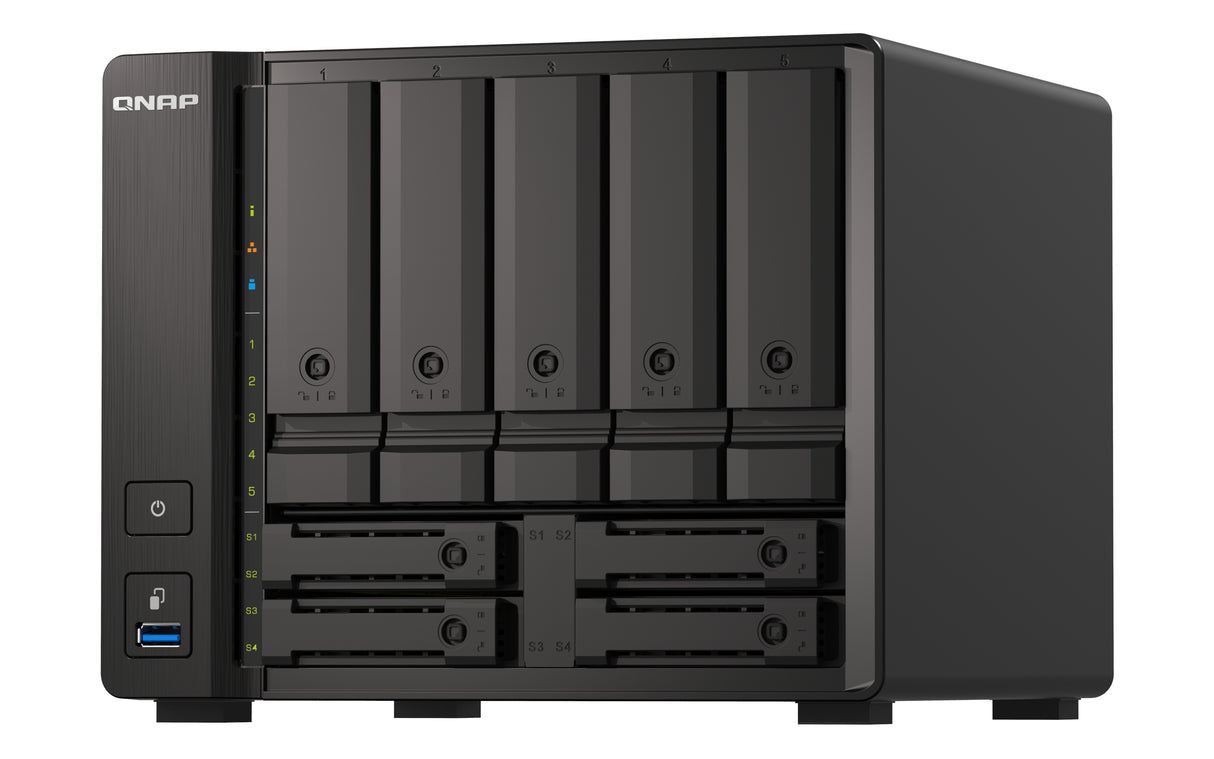 QNAP TS-h973AX Servidor 0 GB Serial ATA II, Serial ATA III 2.5,3.5 cm (2.5,3.5") Si