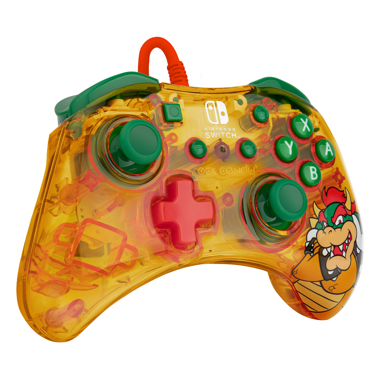 PDP Rock Candy: Lemon Bomb Bowser Mandos y volantes Gamepad Nintendo Switch, Nintendo Switch Lite, Nintendo Switch OLED