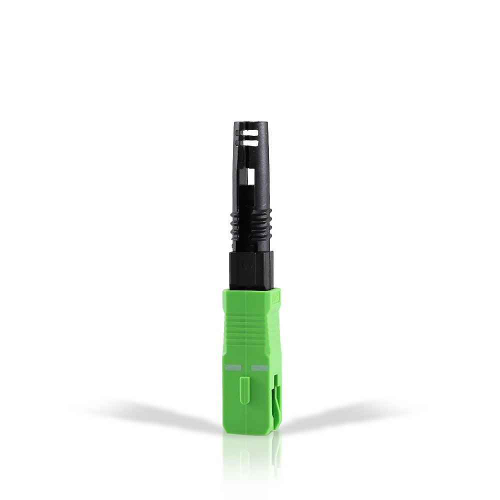 Enson ENS-FASTCON conector de fibra óptica SC/APC Macho/Hembra, Negro, Verde