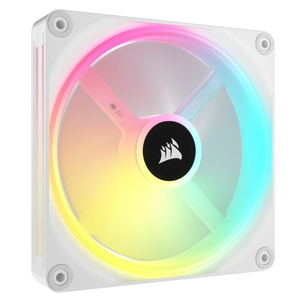 Corsair iCUE LINK QX140 RGB Gabinete de la computadora Ventilador 14 cm Blanco 1 pieza(s), 480 RPM, 2000 RPM