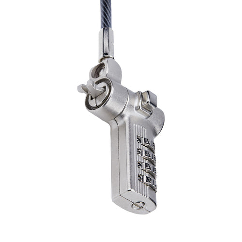 StarTech.com Cable Antirrobo Universal de Portátil de 2m - Candado de Seguridad para Portátil - Serializado - con Clave