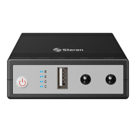 Steren NB-050 sistema de alimentación ininterrumpida (UPS), Compacto, Negro, Gris