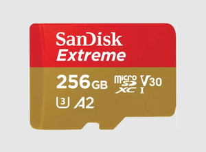 SanDisk Extreme 256 GB MicroSDXC UHS-I Clase 3, 160 MB/s, SDSQXAV-256G-GN6MA
