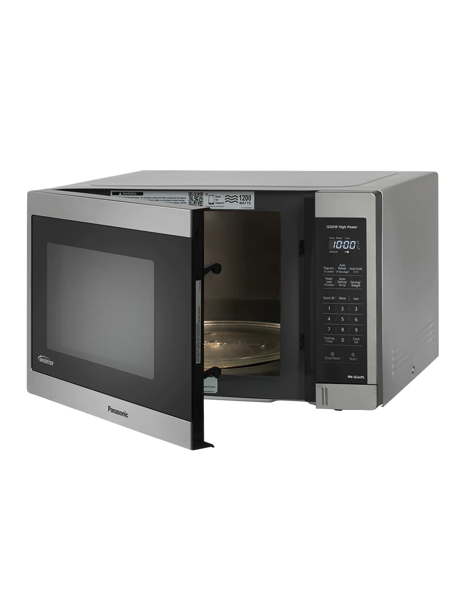 Panasonic NN-SC649SRBH microondas Acero inoxidable Solo microondas Mostrador 37 L 1100 W, Pantalla incorporada, Tocar