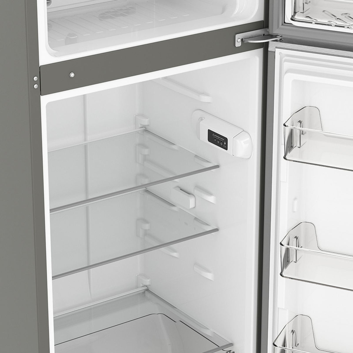 Whirlpool WT1130M nevera y congelador Independiente 319,79 L Acero inoxidable