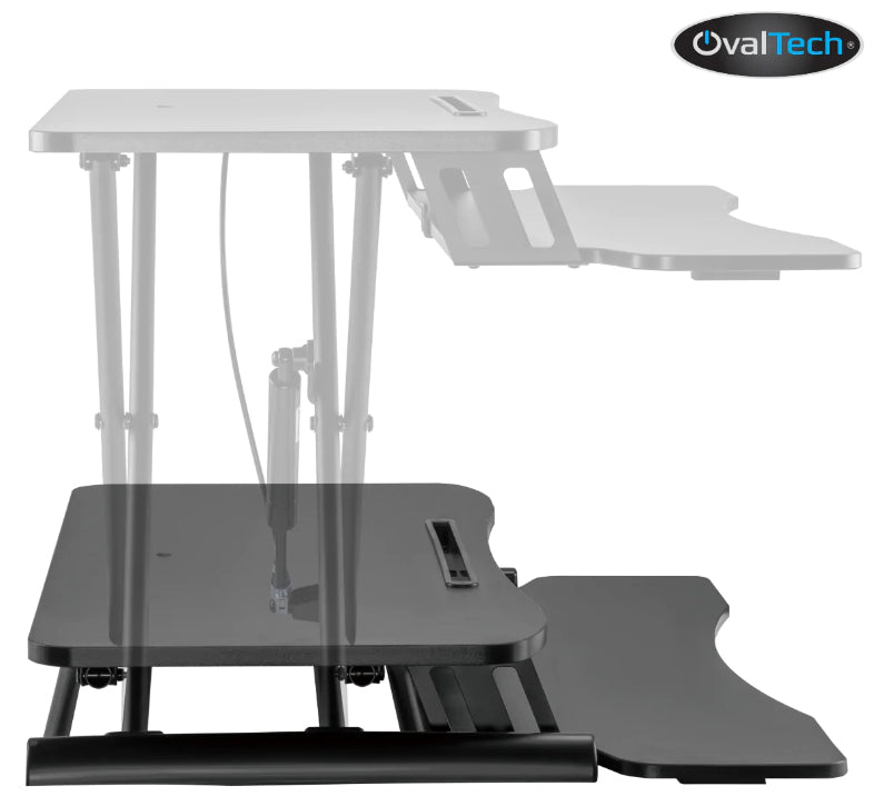 Ovaltech OVDESK-800MM escritorio para ordenador Negro