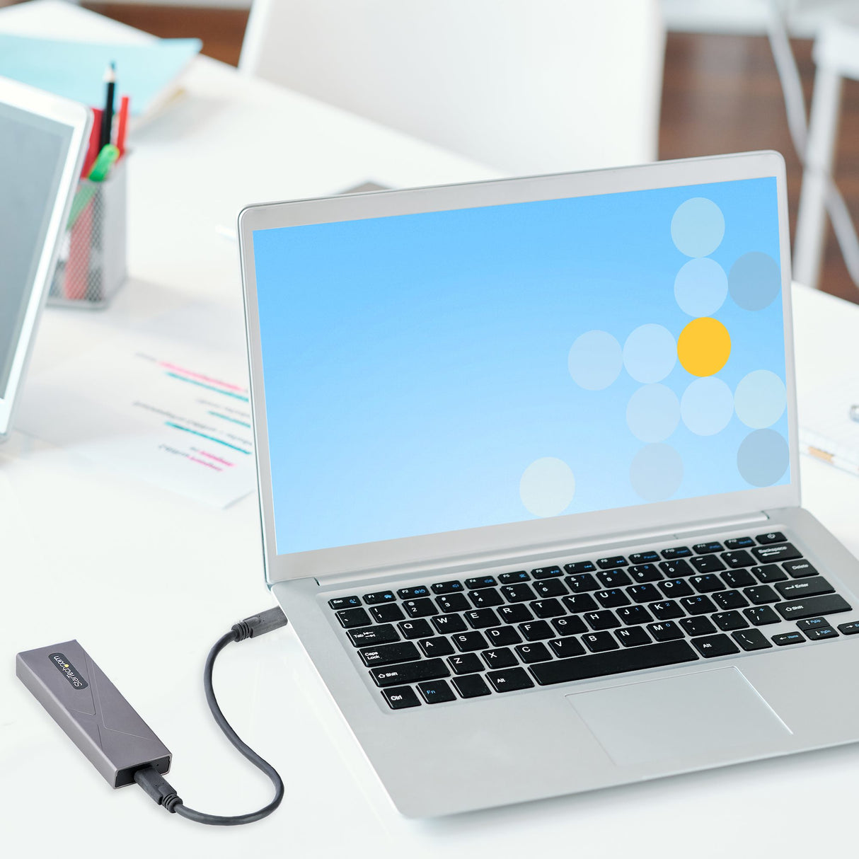 StarTech.com Caja Externa de Aluninio USB-C 10Gbps a NVMe M.2 o SSD M.2 SATA - Sin Herramientas para SSD M.2 NGFF PCIe/S