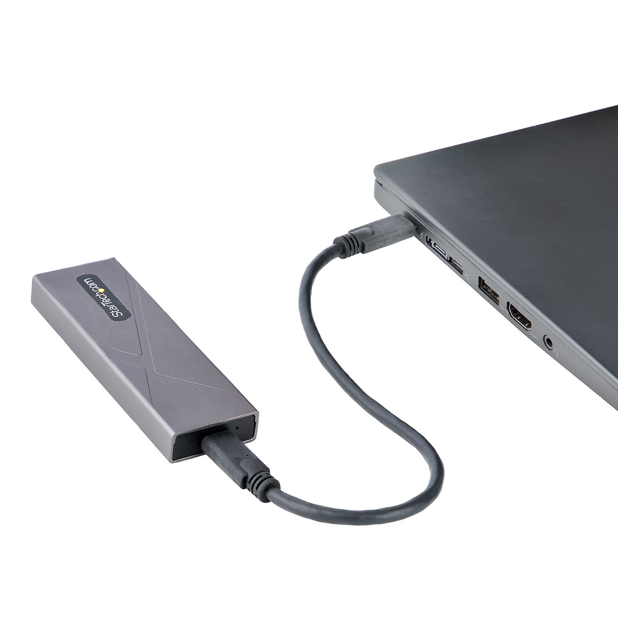 StarTech.com Caja Externa de Aluninio USB-C 10Gbps a NVMe M.2 o SSD M.2 SATA - Sin Herramientas para SSD M.2 NGFF PCIe/S