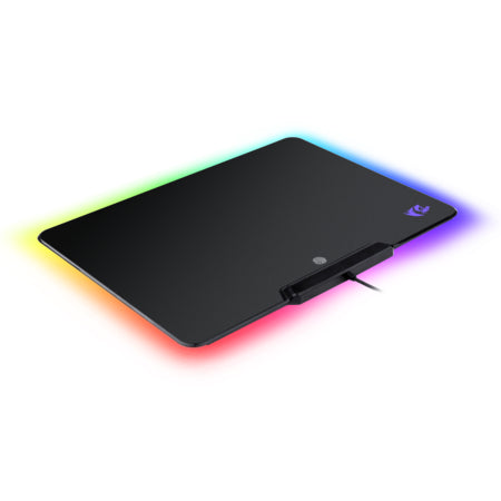 REDRAGON P009 EPEIUS, Mousepad rígido con iluminación RGB, Negro, Translúcido, ABS sintéticos