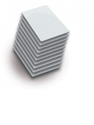 ZKTeco MIFARE 4K S70 etiqueta RFID Blanco 10 pieza(s) Cloruro de polivinilo (PVC)