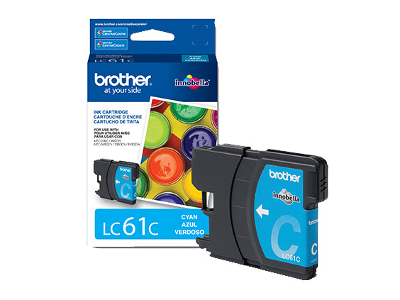 Brother LC61C Cartucho de Tinta Impresión por inyección de tinta 1 pieza(s) 1 325 páginas