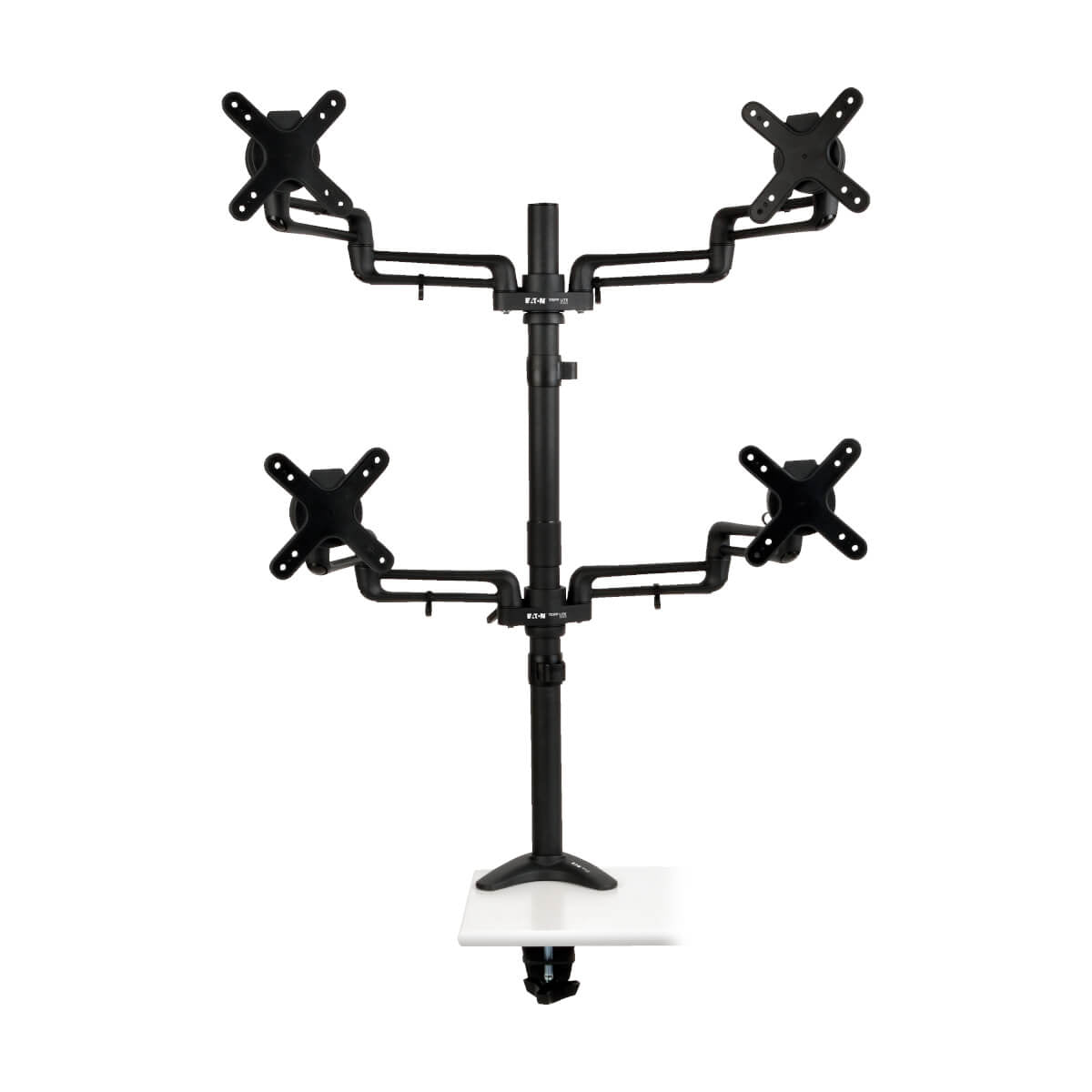 Tripp Lite DDR1327SQFC Soporte Cuádruple de Escritorio Articulado de Brazo Flexible de Movimiento Co