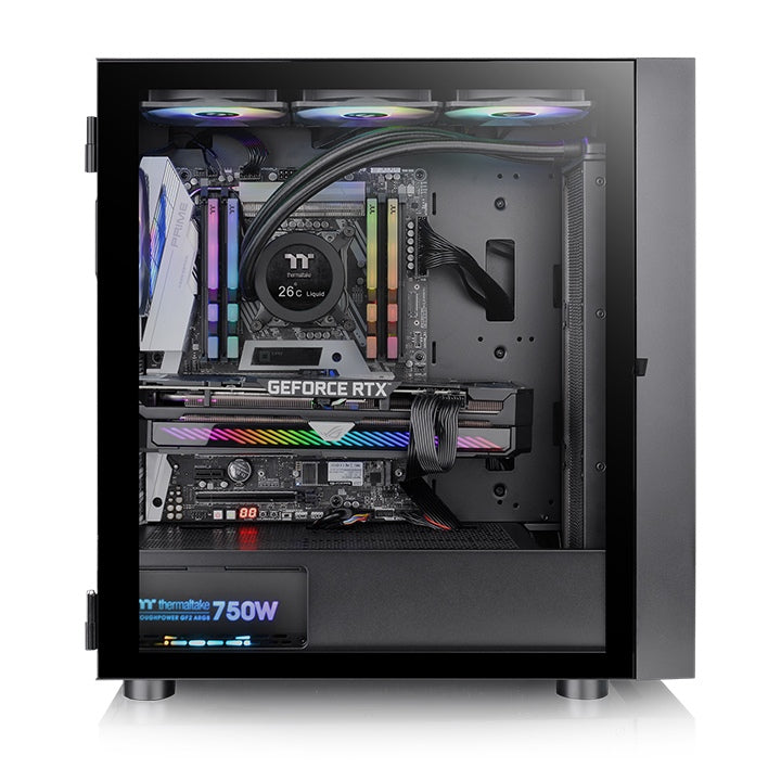 Thermaltake H570 TG Midi Tower Negro, ATX, EATX, Micro ATX, CA-1T9-00M1WN-00
