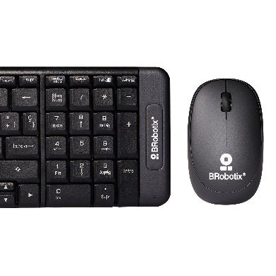 BRobotix 6000618 teclado Ratón incluido Universal RF inalámbrico QWERTY Español Negro